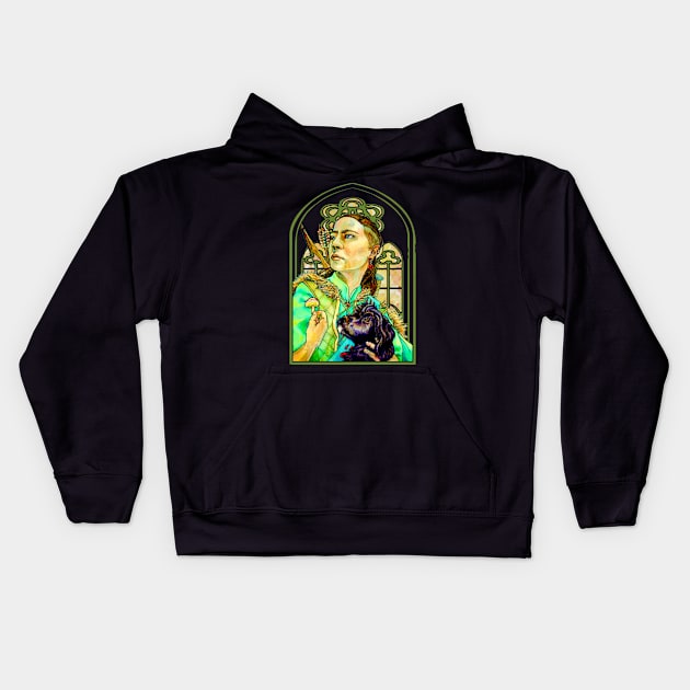 Character portrait Kids Hoodie by ThisIsNotAnImageOfLoss